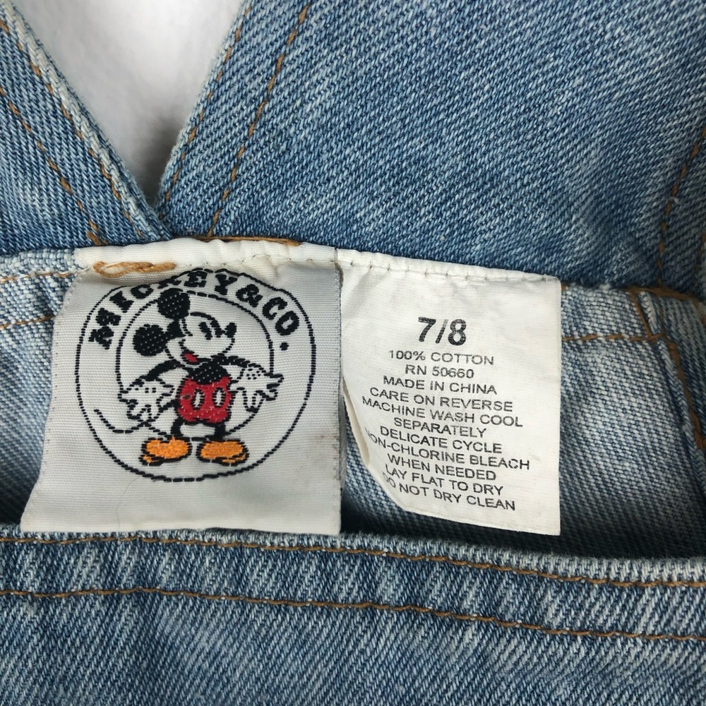 Mickey & Co. Kids Denim Overalls with Colorful Patches - Picture 3 of 11